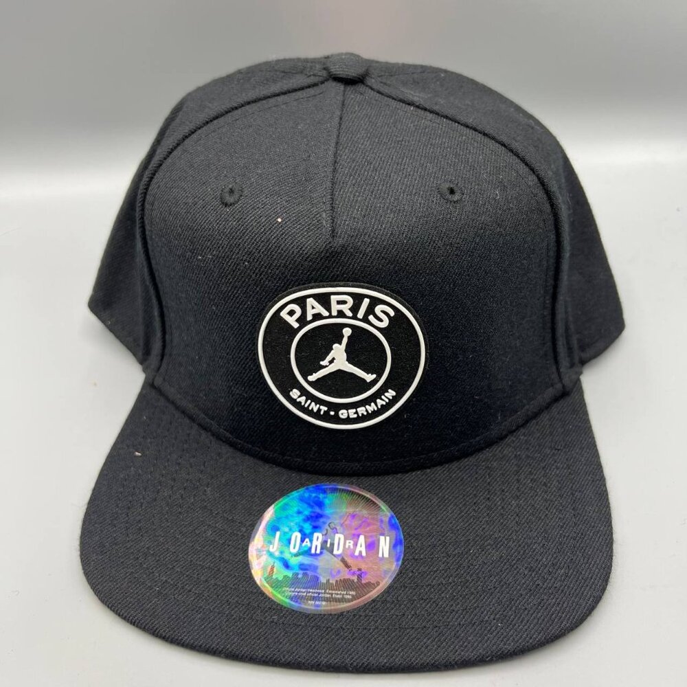 Air Jordan Paris Saint Germain Hat Men Black Jumpman Snap‎ Back Cap New